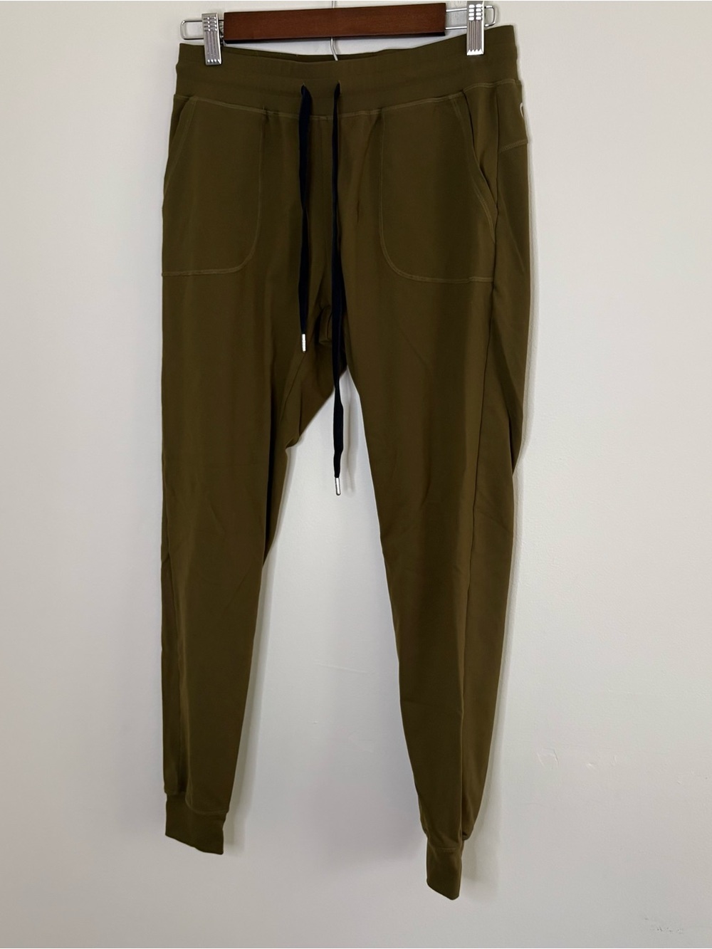 Zyia Active Womens Small Green Athletic Jogger Pants Nylon Spandex Sporty Fall